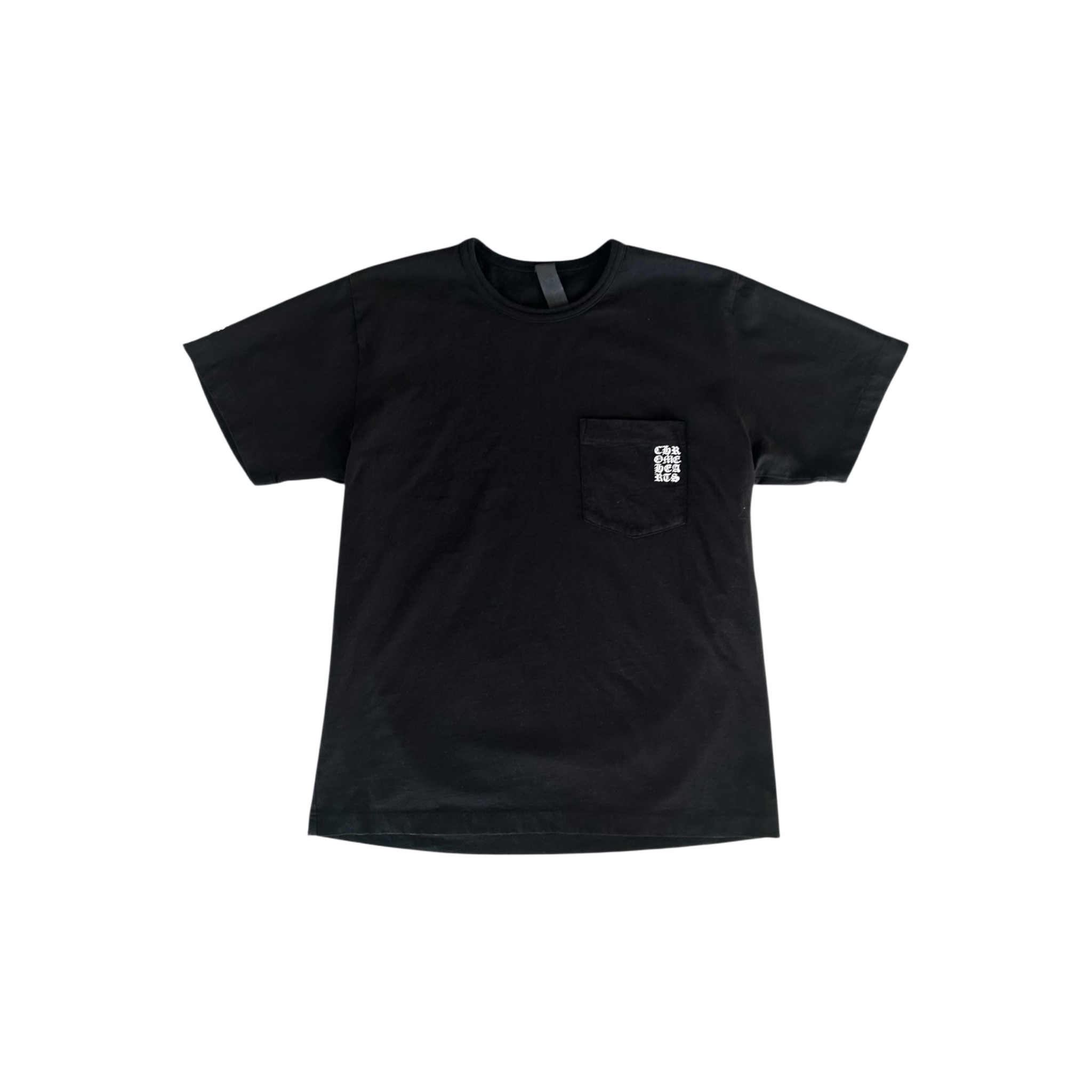 Chrome Hearts Black & White Embroidered Eyechart Logo T-Shirt