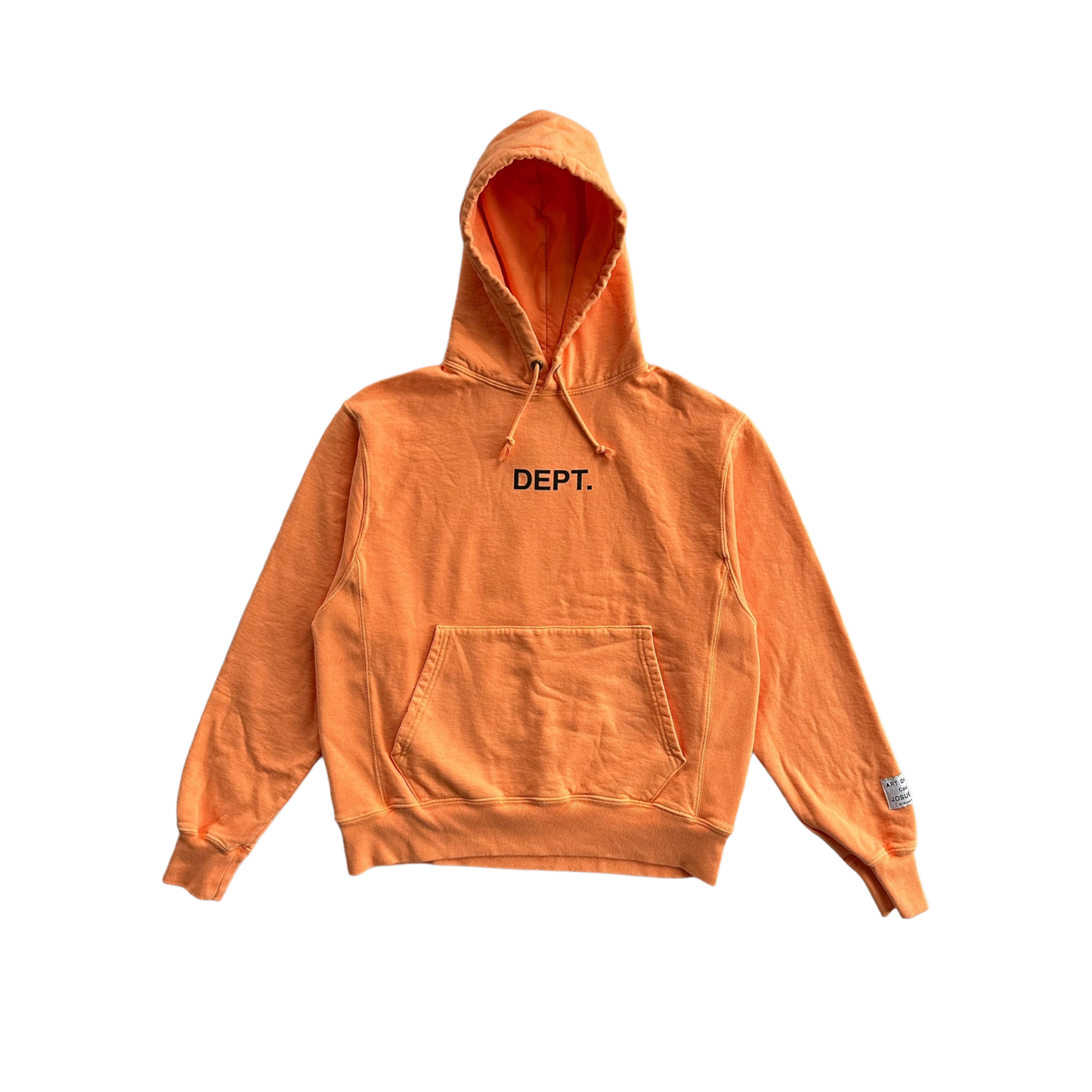 Gallery Dept Orange & Black Dept Logo Hoodie