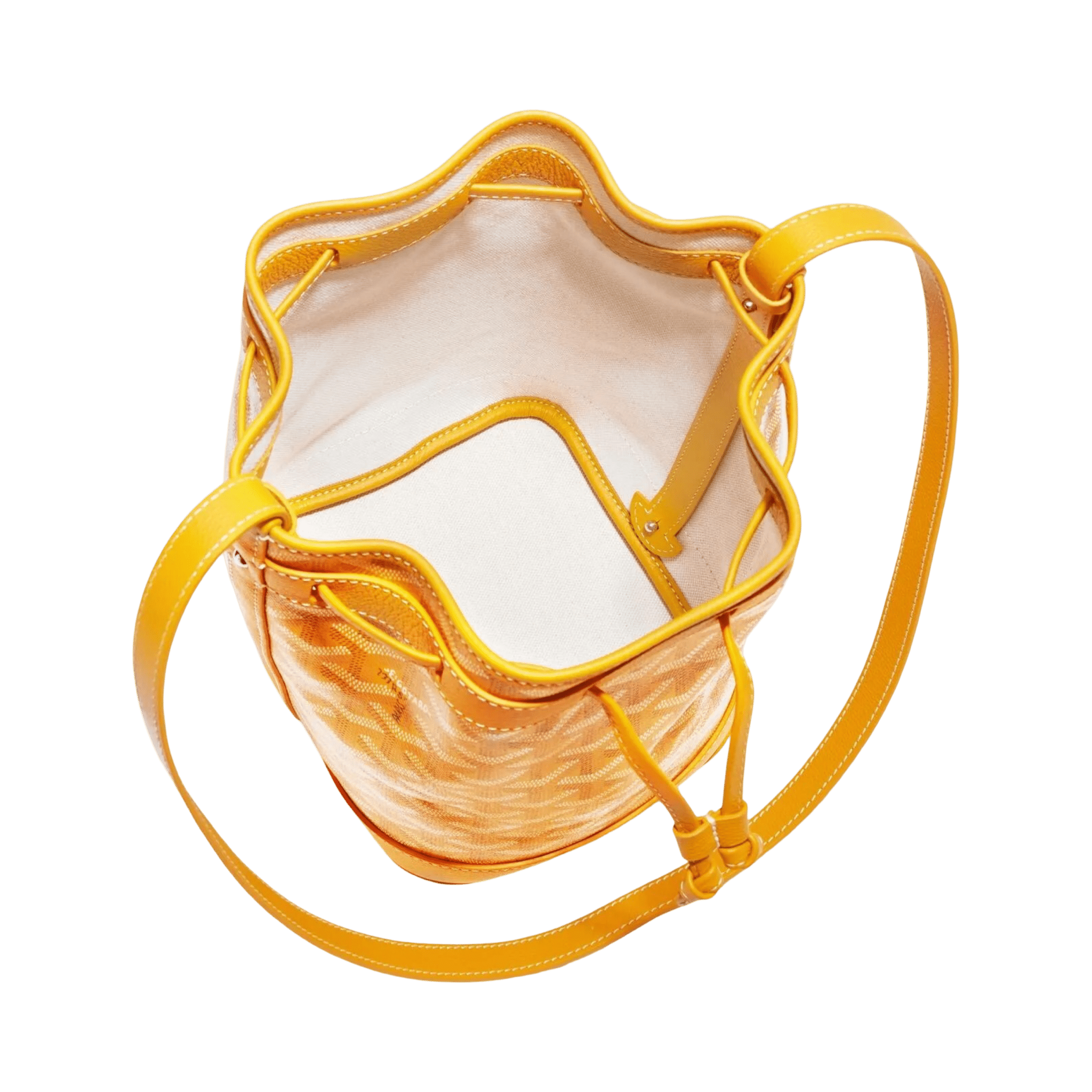 Goyard Petit Flot Bucket Bag Yellow