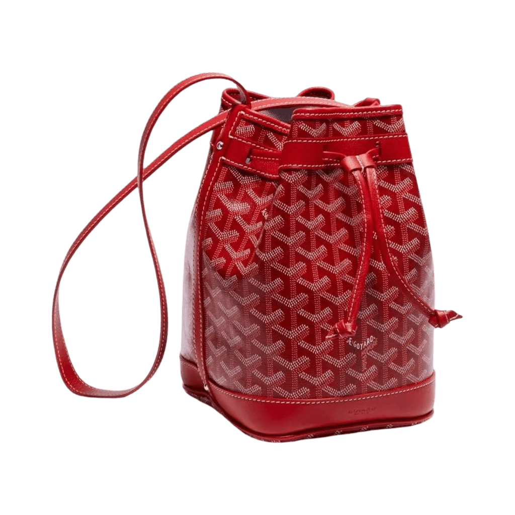 Goyard Petit Flot Bucket Bag Red