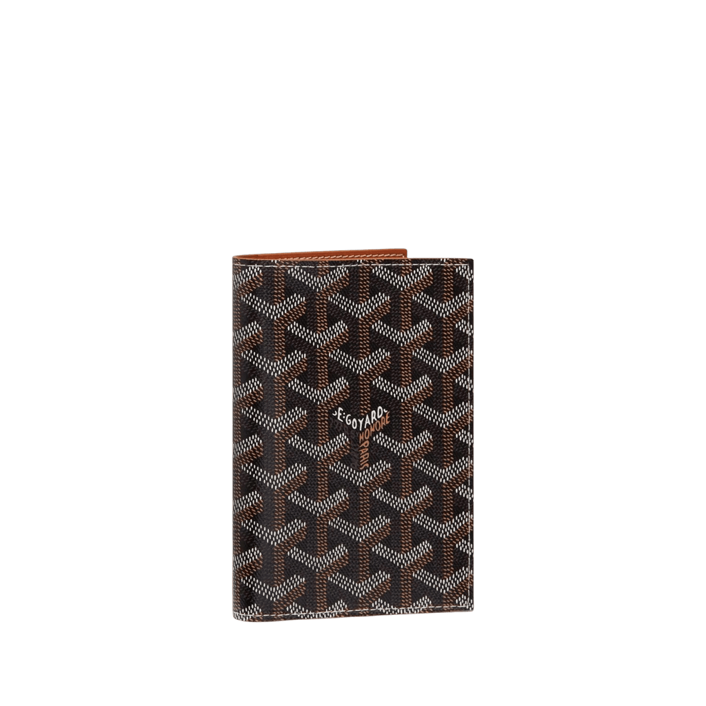 Goyard Grenelle Passport Cover Black Tan
