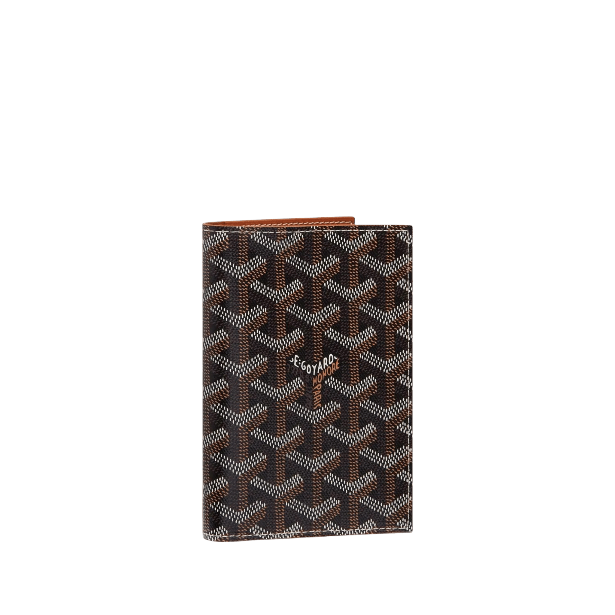 Goyard Grenelle Passport Cover Black Tan