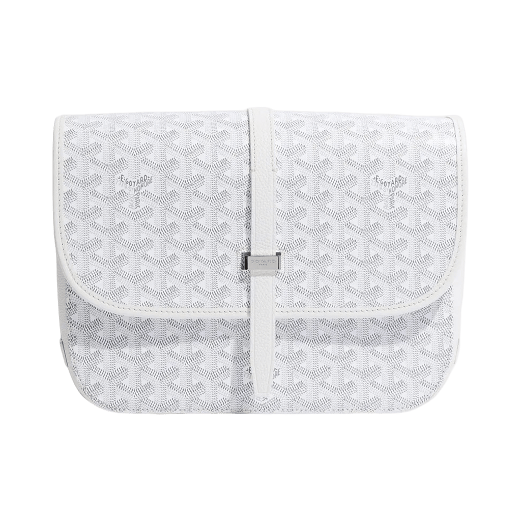 Goyard Goyardine Belvedere II White MM Messenger Bag
