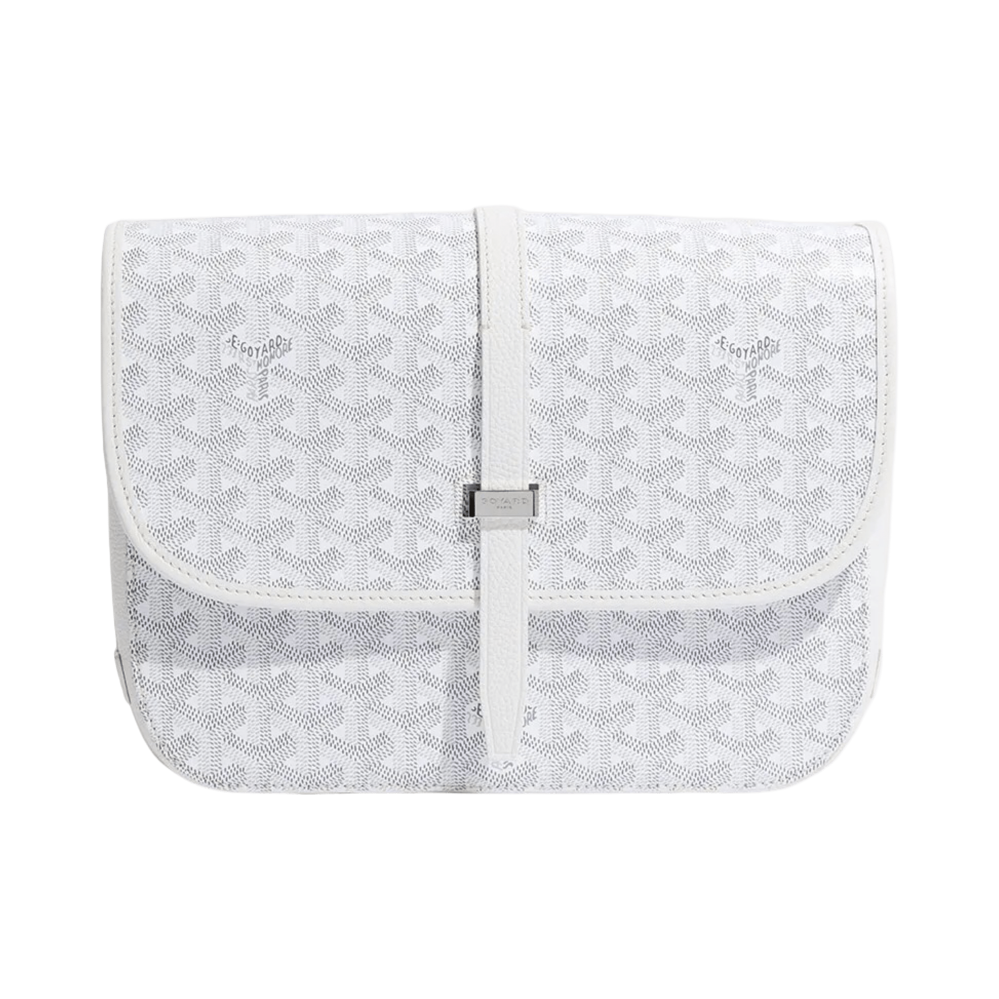 Goyard Goyardine Belvedere II White MM Messenger Bag