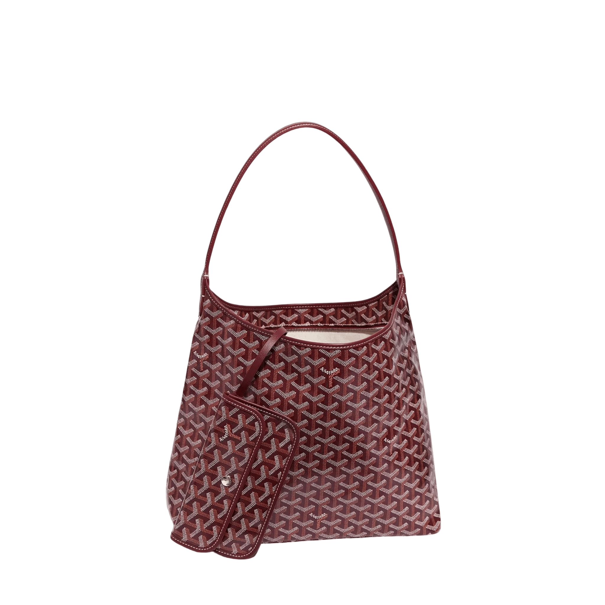 Goyard Boheme Hobo Bag Burgundy