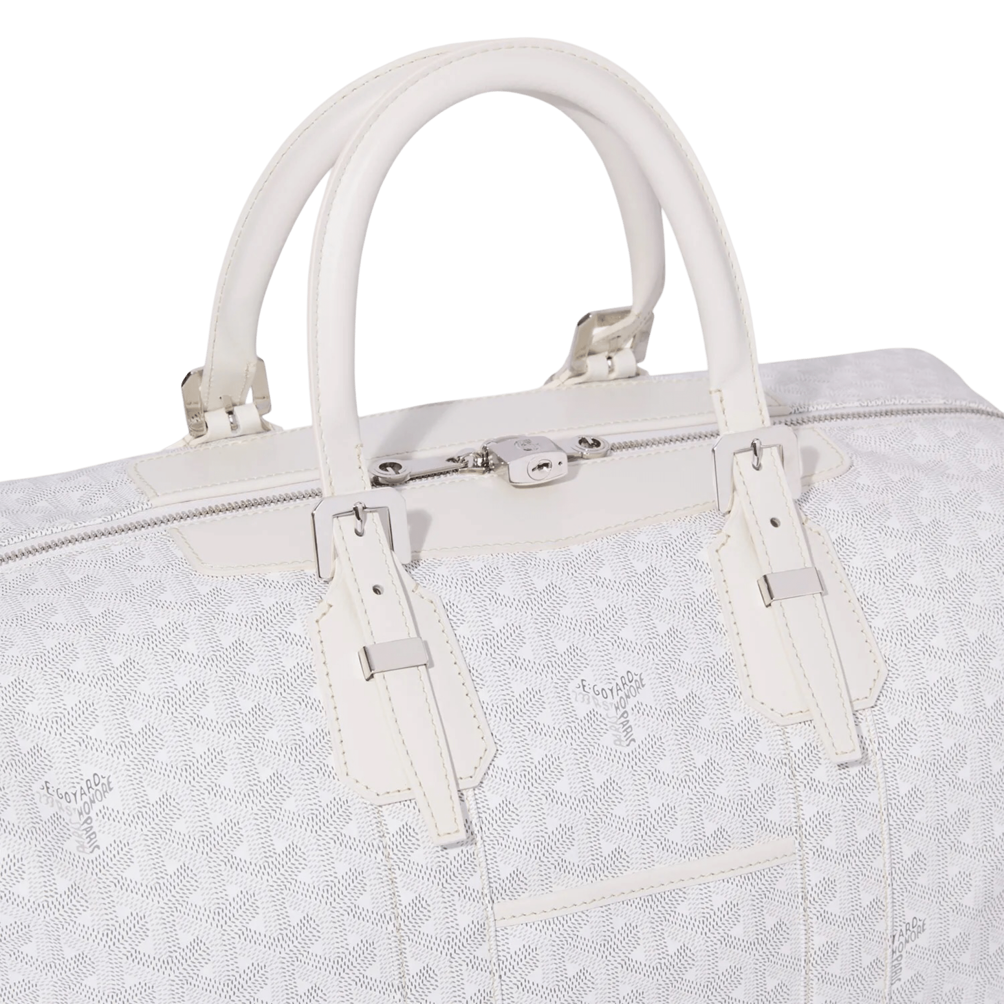 Goyard Bowling 45 Bag White