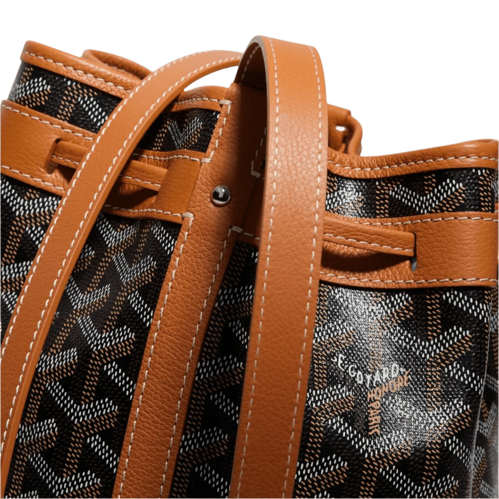 Goyard Petit Flot Bucket Bag Black Tan