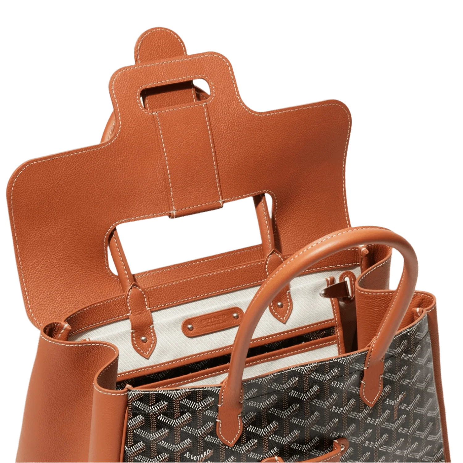 Goyard Saigon Tote Bag Black & Tan
