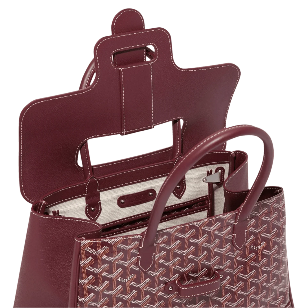 Goyard Saigon Tote Bag Burgundy