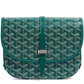 Image of Goyard Goyardine Belvedere II Green PM Messenger Bag