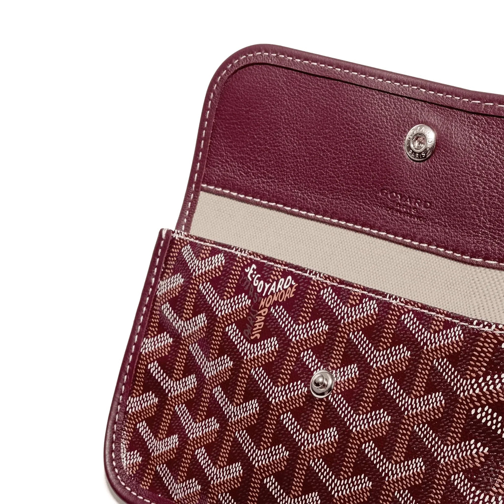 Detail view of Goyard Saint Louis PM Tote Bag Burgundy STLOUIPMLTY33CL33P