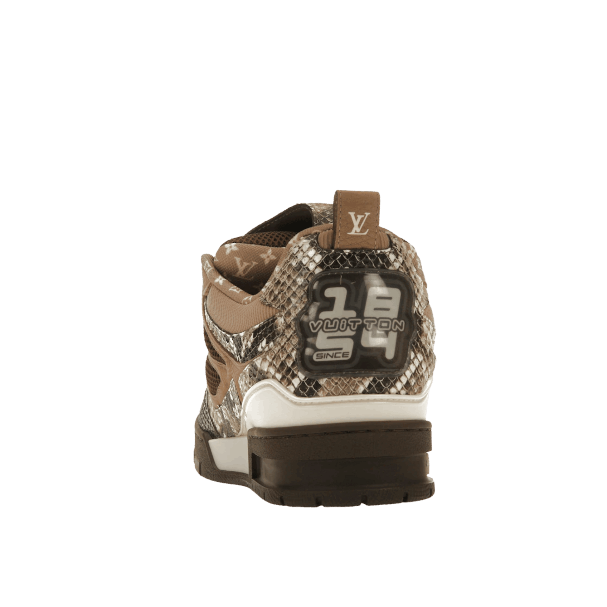 Louis Vuitton Skate Sneaker Brown Snakeskin