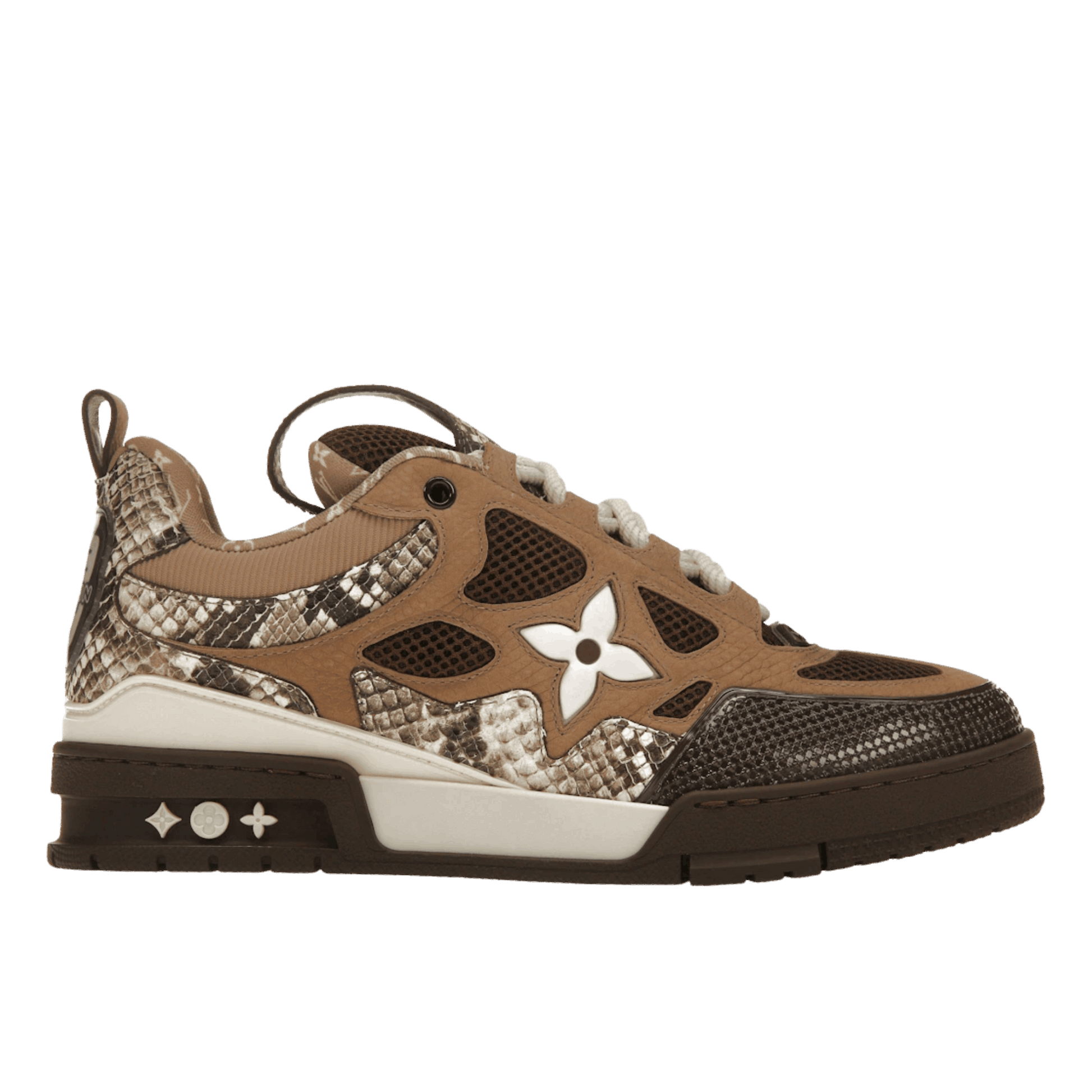 Louis Vuitton Skate Sneaker Brown Snakeskin