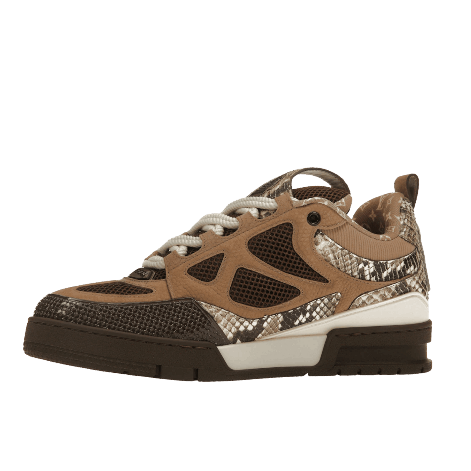 Louis Vuitton Skate Sneaker Brown Snakeskin