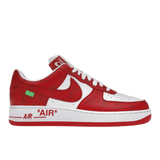 Louis Vuitton Nike Air Force 1 Low By Virgil Abloh White Red