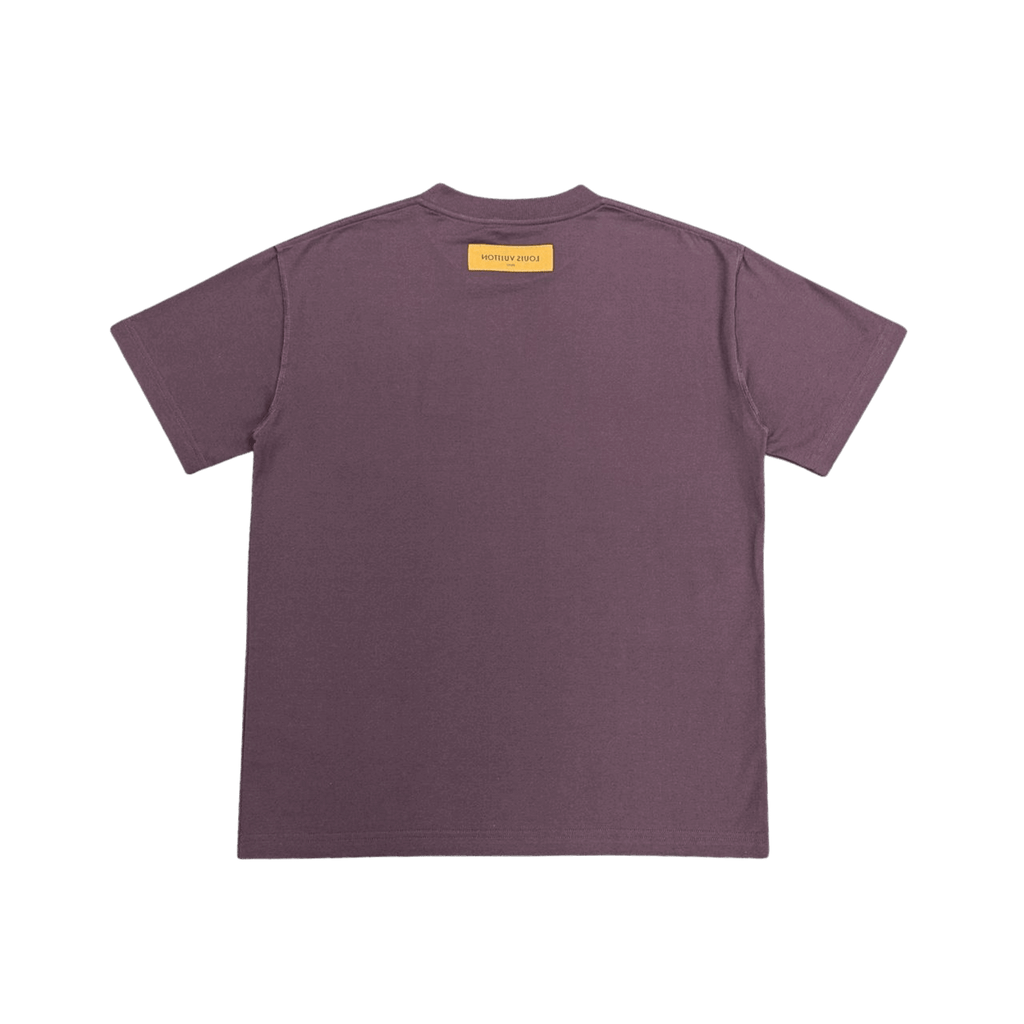 Louis Vuitton LV Embossed Logo T-Shirt Burgundy