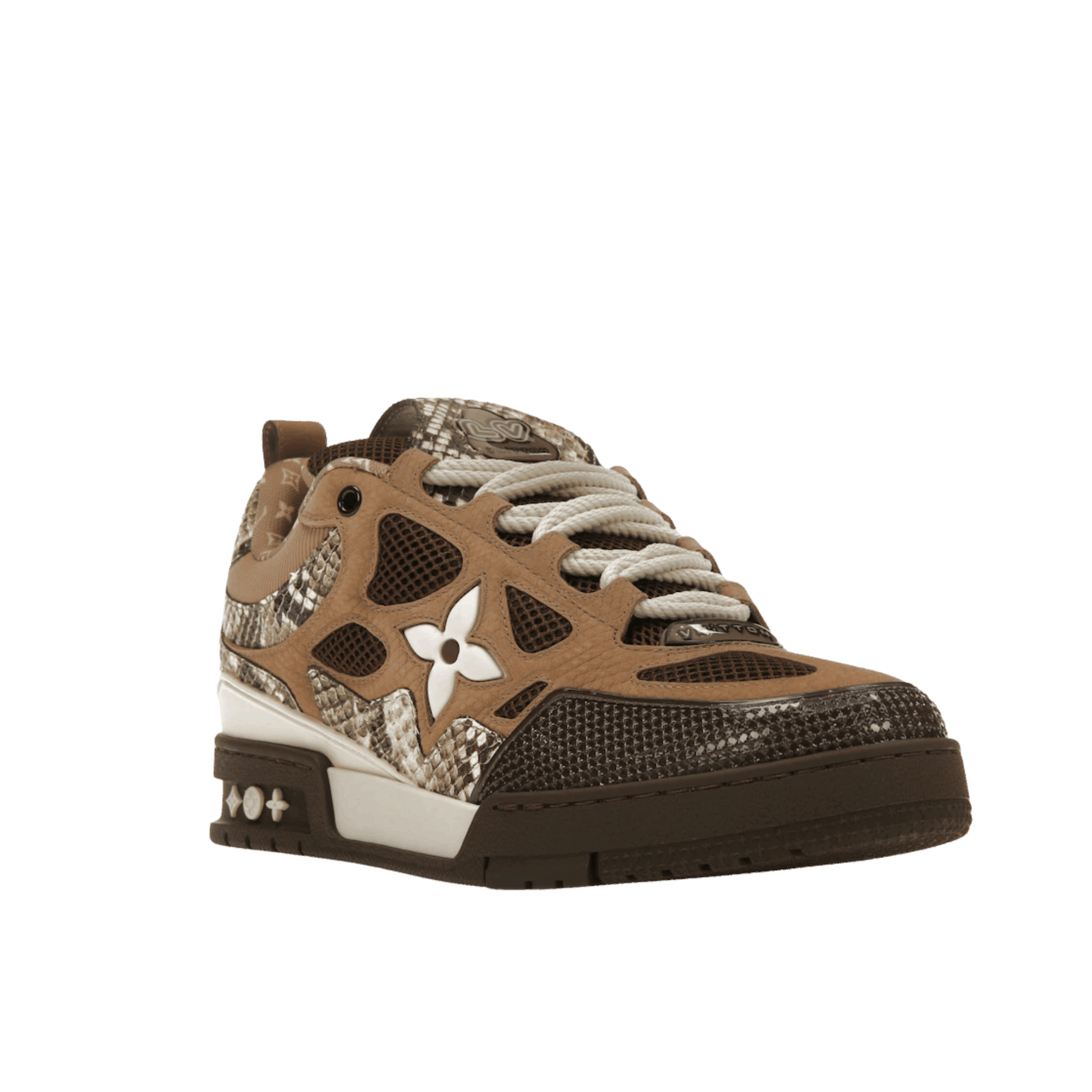 Louis Vuitton Skate Sneaker Brown Snakeskin