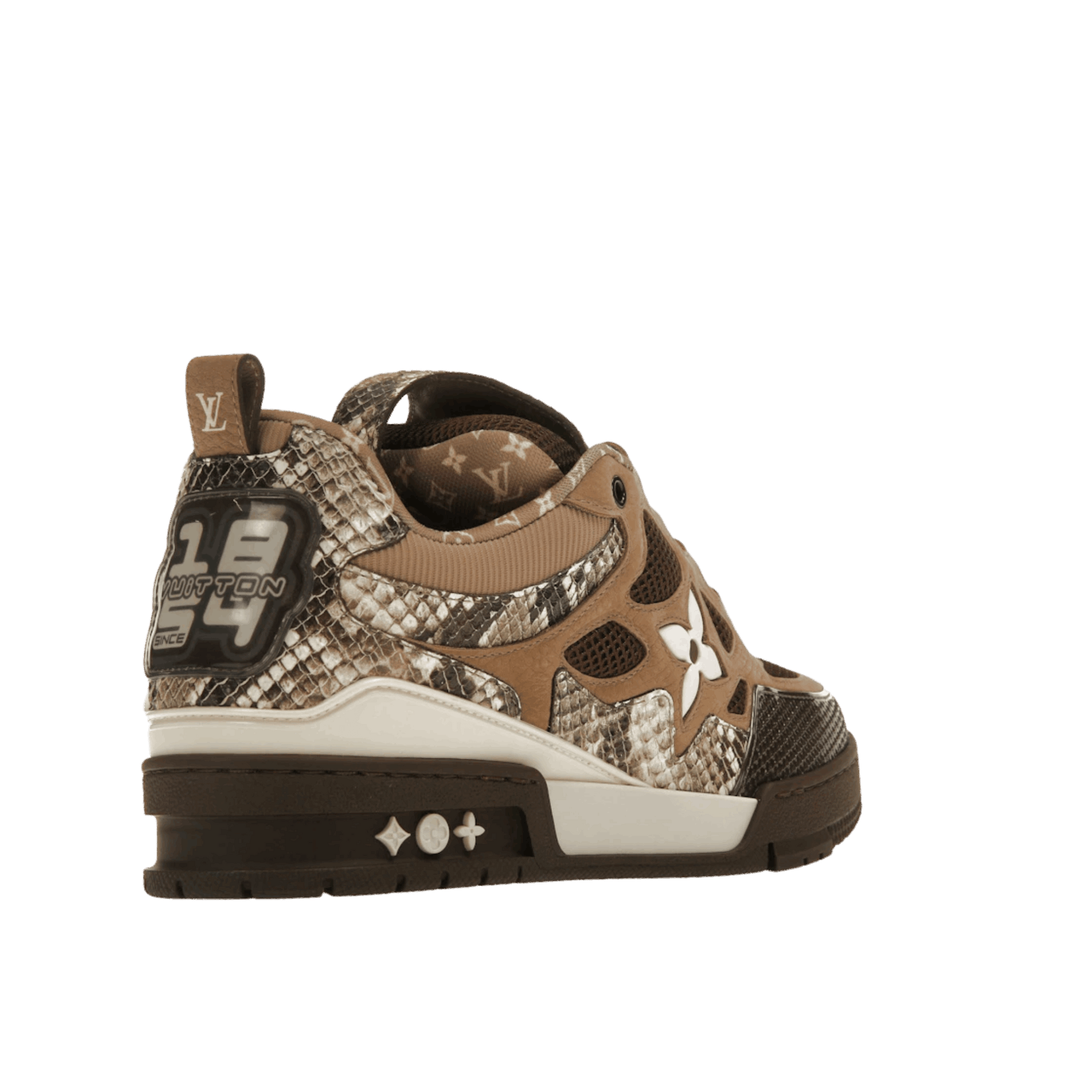 Louis Vuitton Skate Sneaker Brown Snakeskin